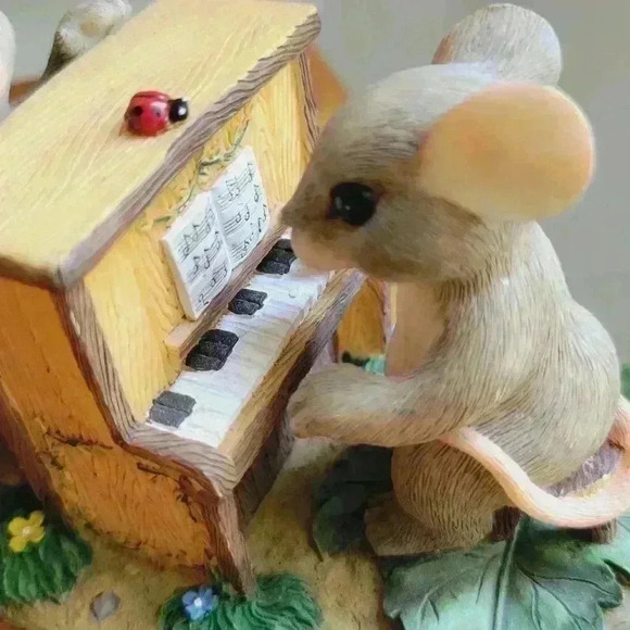 Charning Tails Fitz and Floyd Music Together SIGNED by Artist Dean Griff No Box - Picture 2 of 11